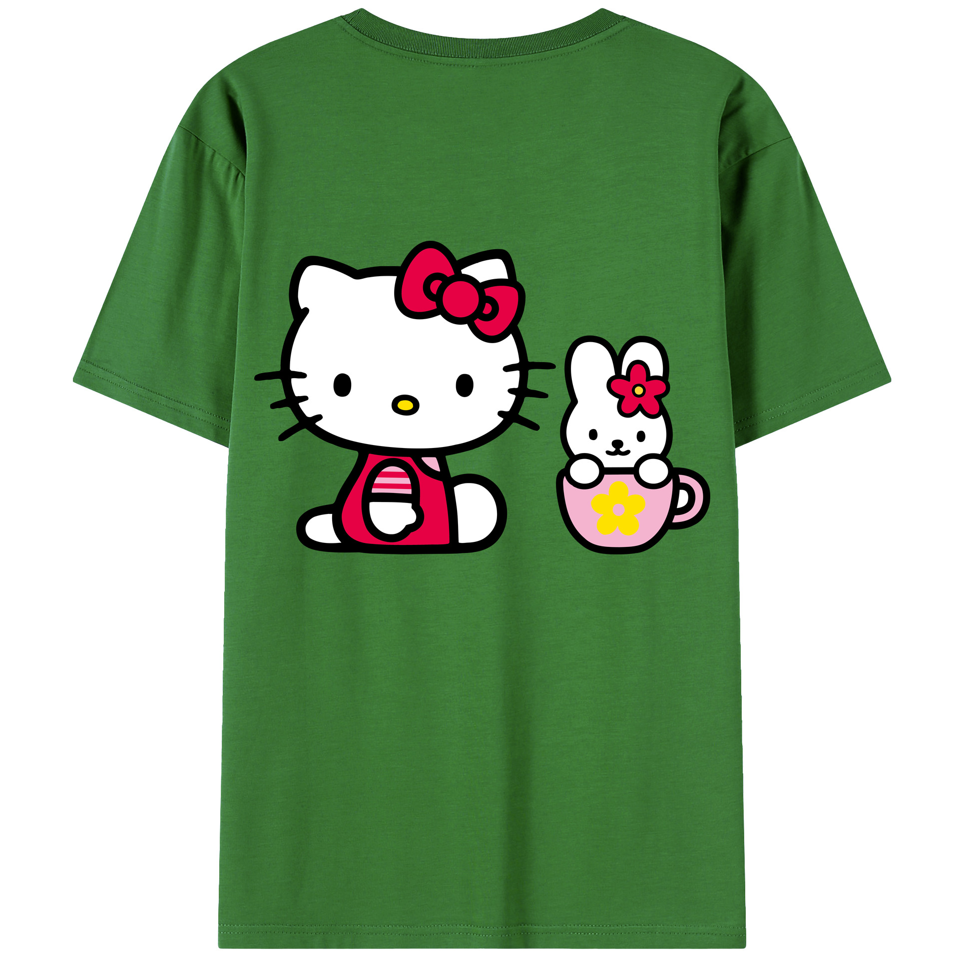 （画像用） Hello Kitty ハローキティ レディース半袖Tシャツ(バックプリント)